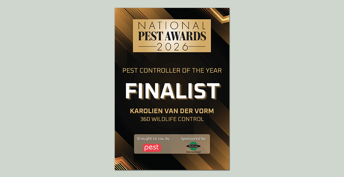 National Pest Awards Finalist notice